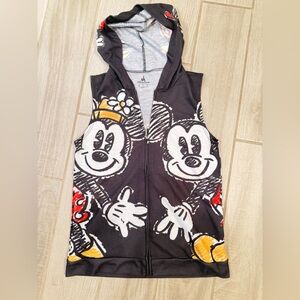 Disney Gold Logo Print on Cream Fabric